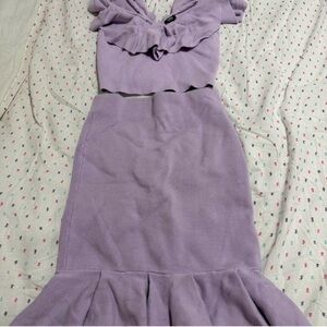 Express Lavender Ruffle Two-Piece Set for Girls